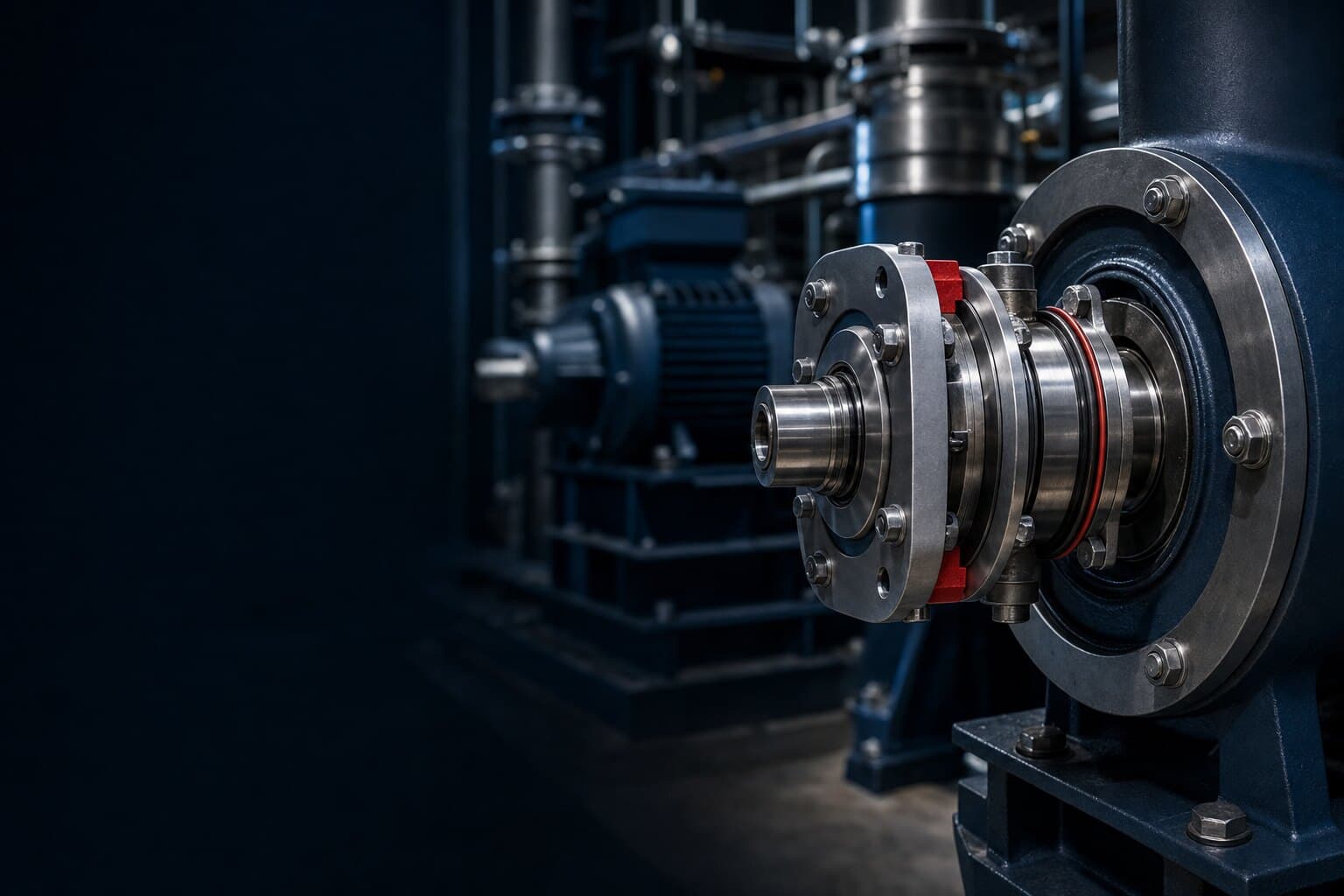 Process pump fitted with a cartridge mechanical seal in a chemical plant